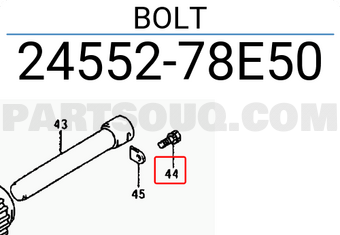 Suzuki 2455278E50 BOLT