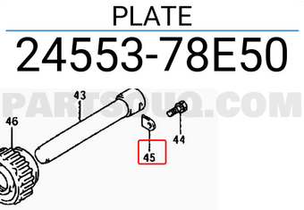 Suzuki 2455378E50 PLATE