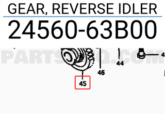 Suzuki 2456063B00 GEAR, REVERSE IDLER
