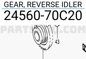 Suzuki 2456070C20 GEAR, REVERSE IDLER