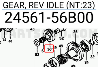 Suzuki 2456156B00 GEAR, REV IDLE (NT:23)