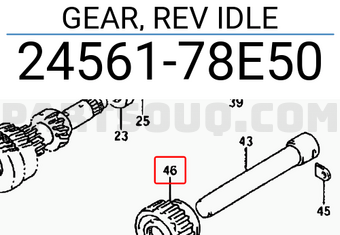 Suzuki 2456178E50 GEAR, REV IDLE