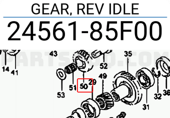 Suzuki 2456185F00 GEAR, REV IDLE
