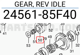 Suzuki 2456185F40 GEAR, REV IDLE