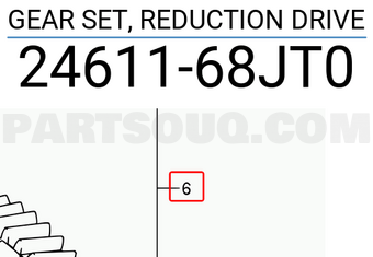 Suzuki 2461168JT0 GEAR SET, REDUCTION DRIVE