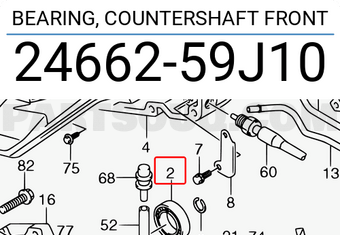Suzuki 2466259J10 BEARING, COUNTERSHAFT FRONT