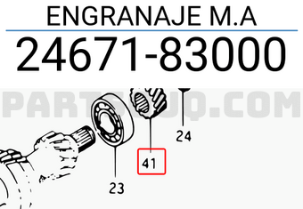Suzuki 2467183000 ENGRANAJE M.A