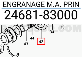 Suzuki 2468183000 ENGRANAGE M.A. PRIN