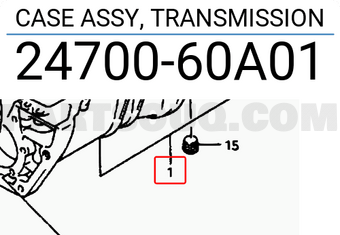 Suzuki 2470060A01 CASE ASSY, TRANSMISSION