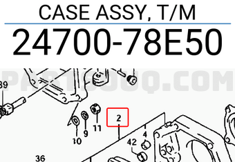 Suzuki 2470078E50 CASE ASSY, T/M