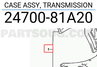 Suzuki 2470081A20 CASE ASSY, TRANSMISSION