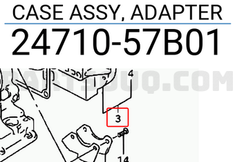 Suzuki 2471057B01 CASE ASSY, ADAPTER