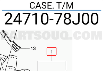 Suzuki 2471078J00 CASE, T/M