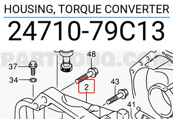 Suzuki 2471079C13 HOUSING, TORQUE CONVERTER