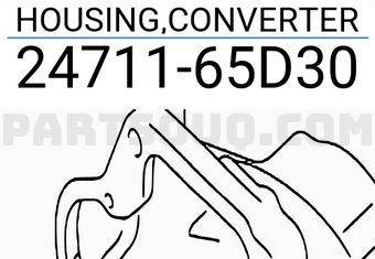 Suzuki 2471165D30 HOUSING,CONVERTER