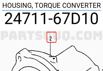 Suzuki 2471167D10 HOUSING, TORQUE CONVERTER
