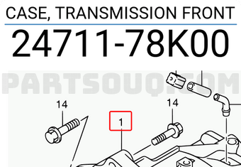 Suzuki 2471178K00 CASE, TRANSMISSION FRONT