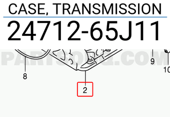 Suzuki 2471265J11 CASE, TRANSMISSION
