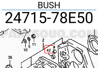 Suzuki 2471578E50 BUSH