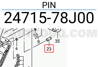 Suzuki 2471578J00 PIN