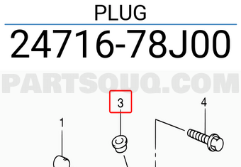 Suzuki 2471678J00 PLUG