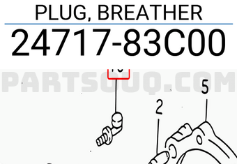 Suzuki 2471783C00 PLUG, BREATHER