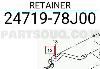 Suzuki 2471978J00 RETAINER
