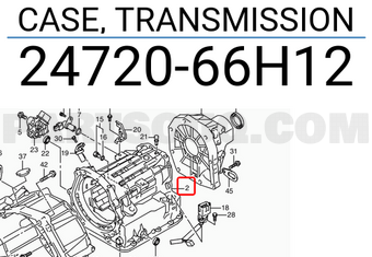 Suzuki 2472066H12 CASE, TRANSMISSION