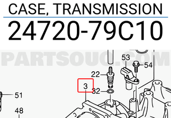 Suzuki 2472079C10 CASE, TRANSMISSION