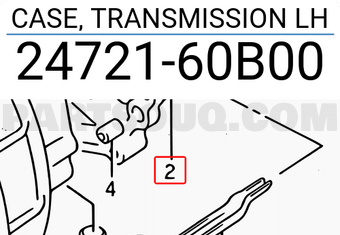 Suzuki 2472160B00 CASE, TRANSMISSION LH