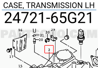 Suzuki 2472165G21 CASE, TRANSMISSION LH