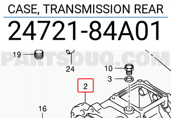 Suzuki 2472184A01 CASE, TRANSMISSION REAR