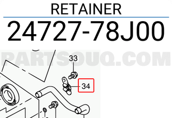 Suzuki 2472778J00 RETAINER