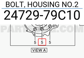 Suzuki 2472979C10 BOLT, HOUSING NO.2