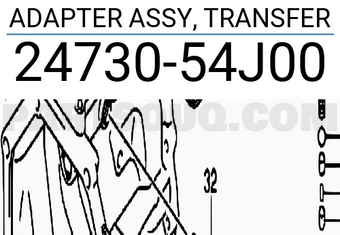 Suzuki 2473054J00 ADAPTER ASSY, TRANSFER