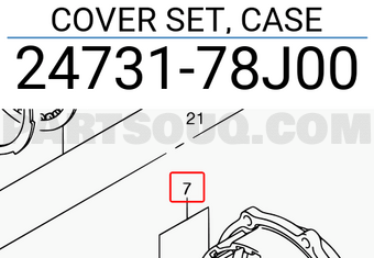 Suzuki 2473178J00 COVER SET, CASE