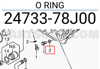 Suzuki 2473378J00 O RING