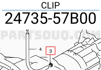 Suzuki 2473557B00 CLIP