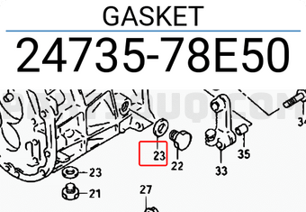 Suzuki 2473578E50 GASKET