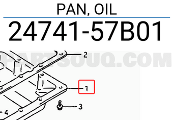 Suzuki 2474157B01 PAN, OIL