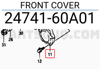 Suzuki 2474160A01 FRONT COVER
