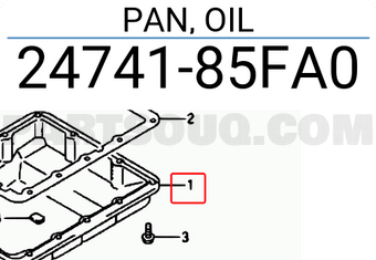 Suzuki 2474185FA0 PAN, OIL
