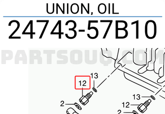 Suzuki 2474357B10 UNION, OIL