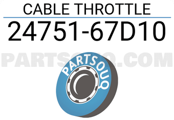 Suzuki 2475167D10 CABLE THROTTLE