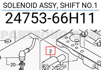 Suzuki 2475366H11 SOLENOID ASSY, SHIFT NO.1
