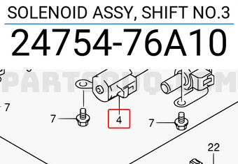 Suzuki 2475476A10 SOLENOID ASSY, SHIFT NO.3