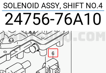 Suzuki 2475676A10 SOLENOID ASSY, SHIFT NO.4