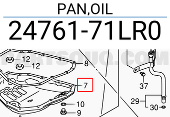Suzuki 2476171LR0 PAN,OIL