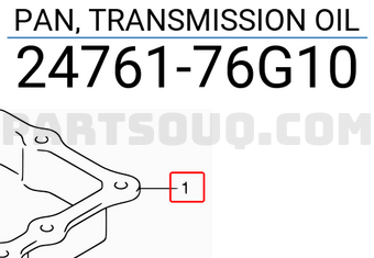 Suzuki 2476176G10 PAN, TRANSMISSION OIL