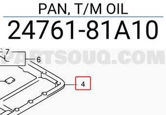 Suzuki 2476181A10 PAN, T/M OIL